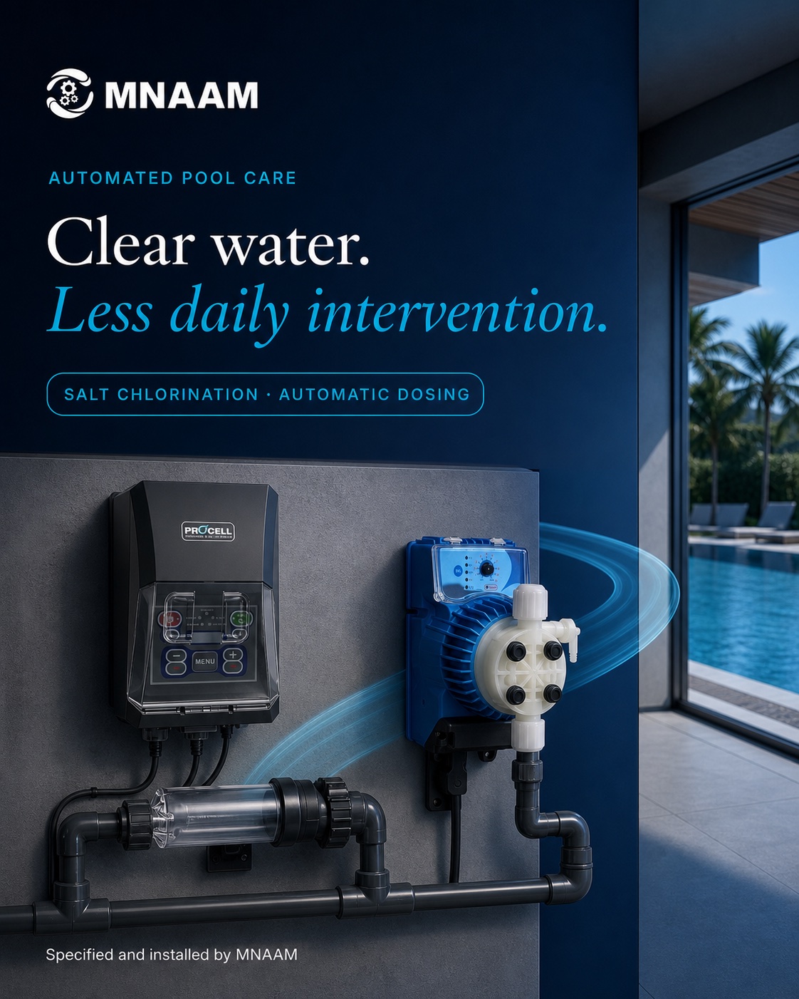 Approved automated pool care campaign creative