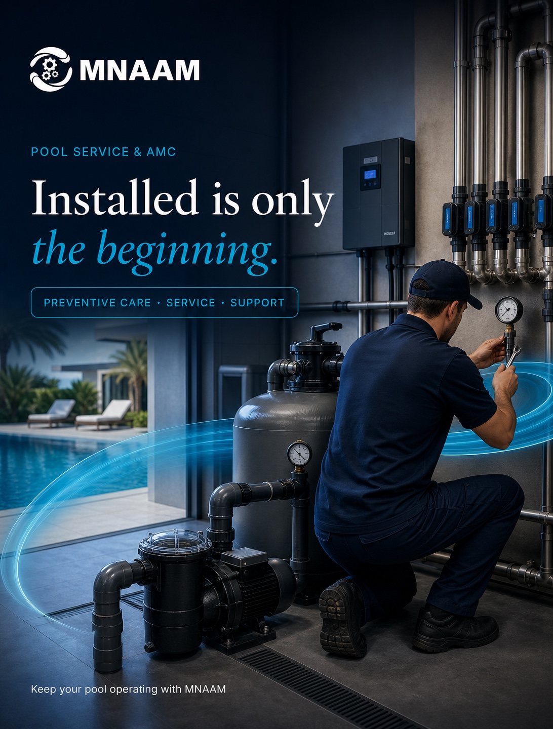 Approved pool service campaign creative