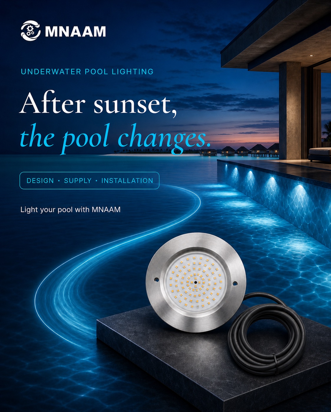 Approved underwater lighting campaign creative